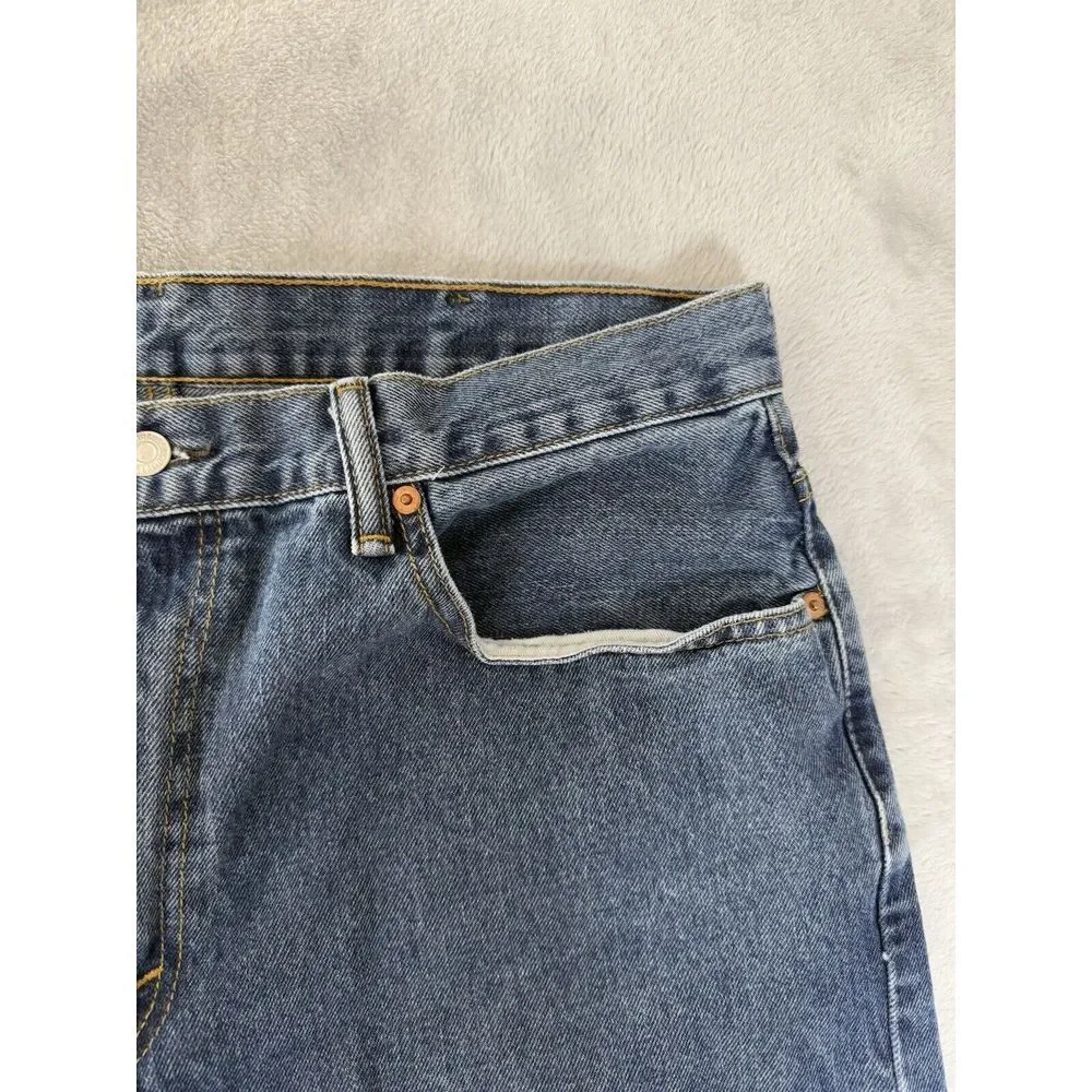 Levis 550 Jeans Mens 38x32‎ Blue Denim Relaxed Fit Straight Leg